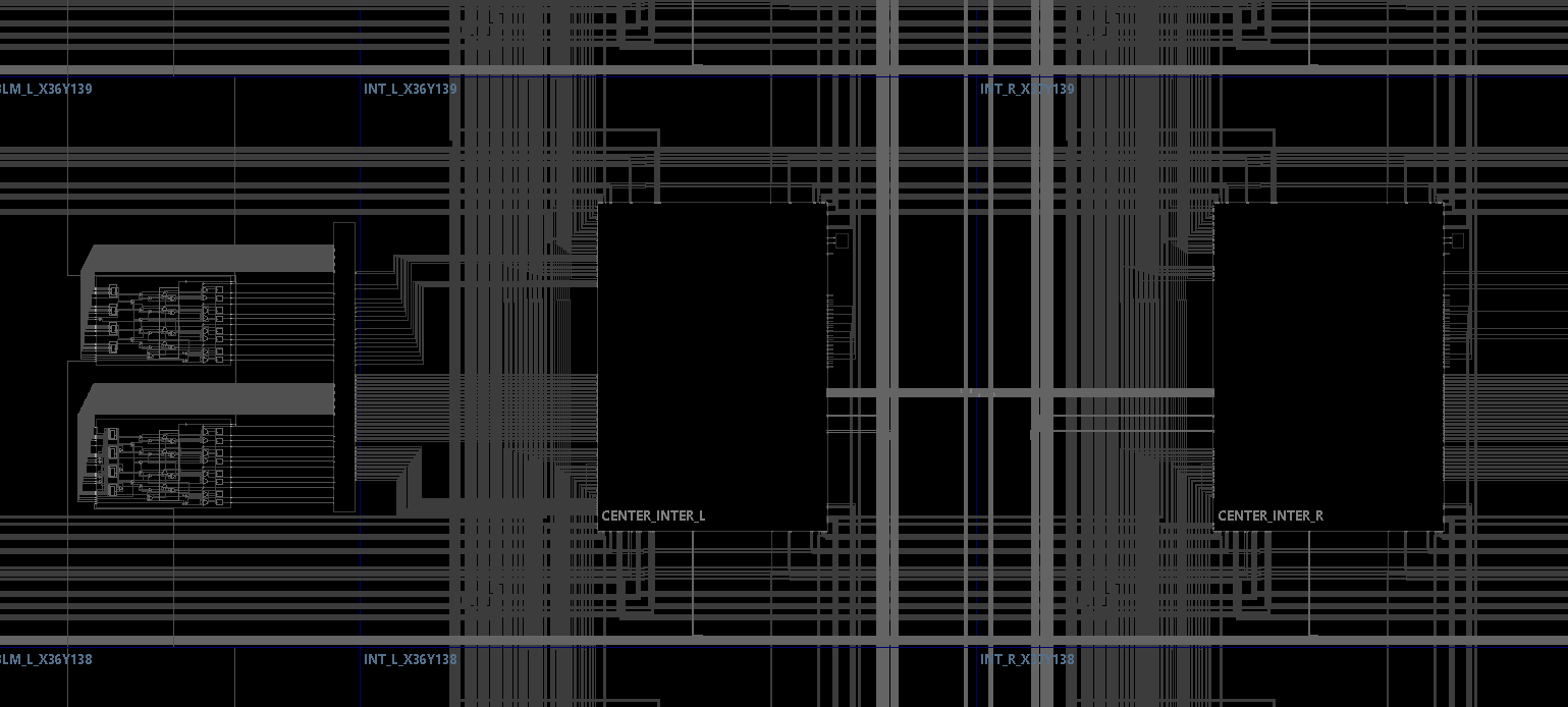 Second FPGA region routing view