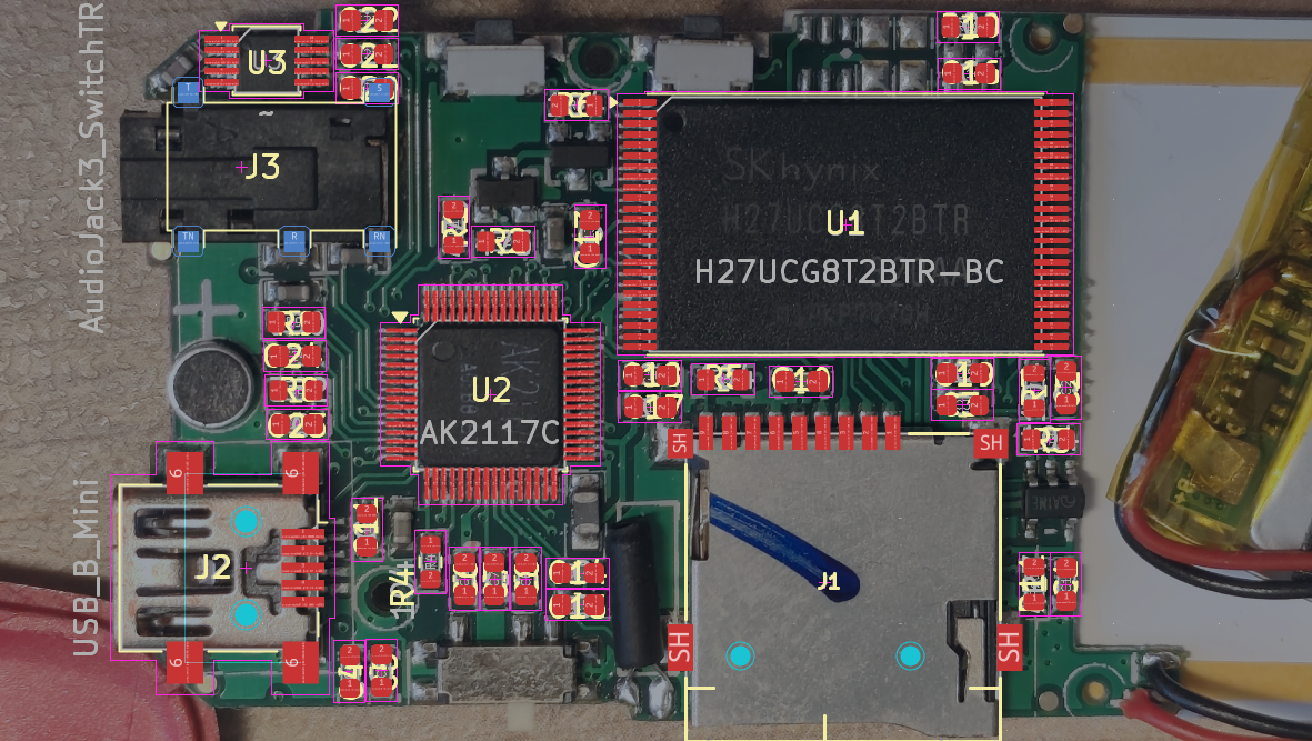 Overlay verification process between PCB photos and CAD footprints